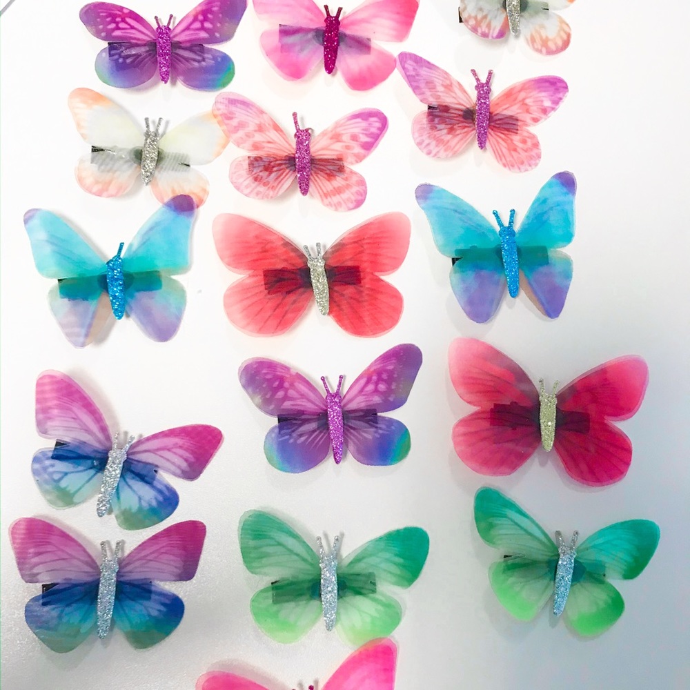 16 Butterfly Clips